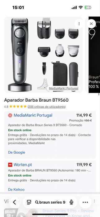 Maquina Braun Serie 9