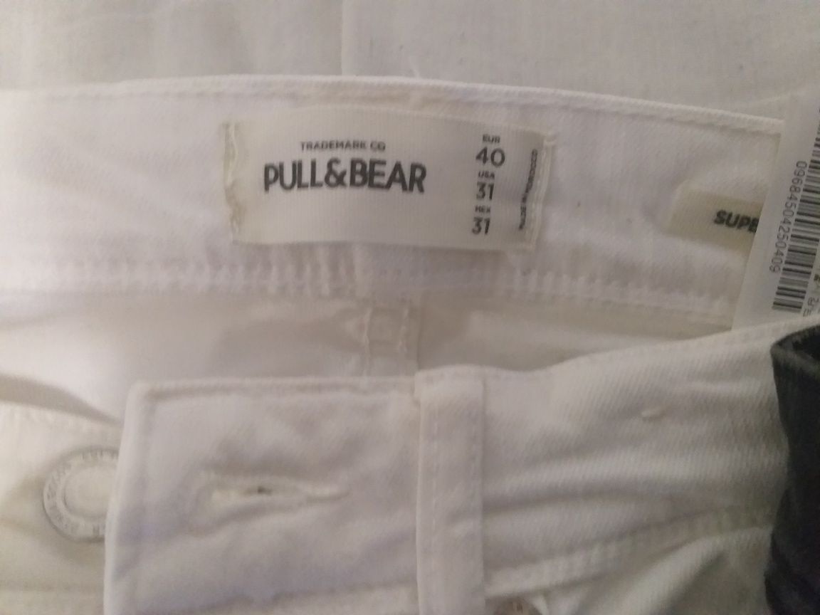 Calças de ganga, casaco de ganga e calça cargo jogger da pull&bear