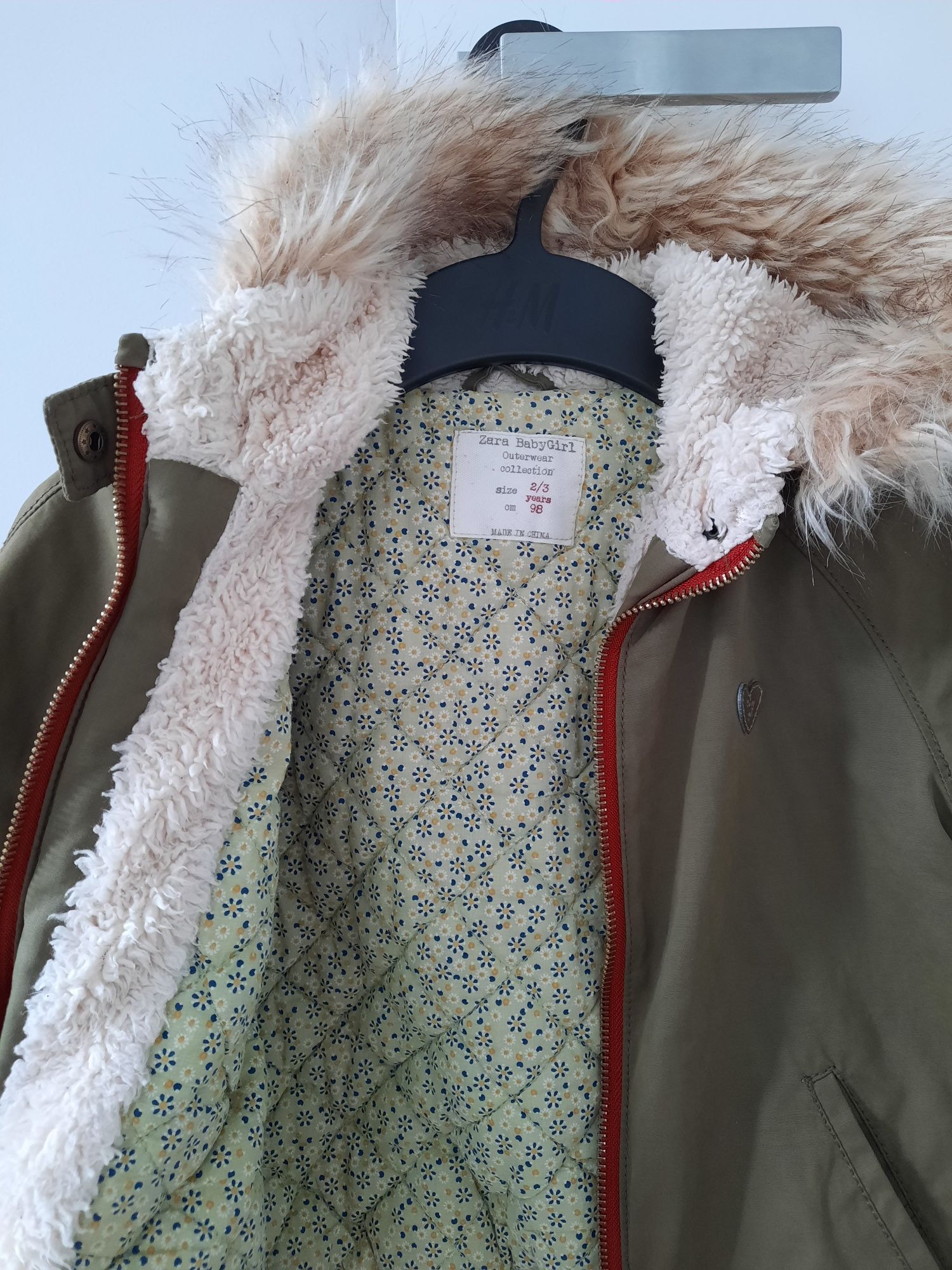 Kurtka parka Zara babygirl 98