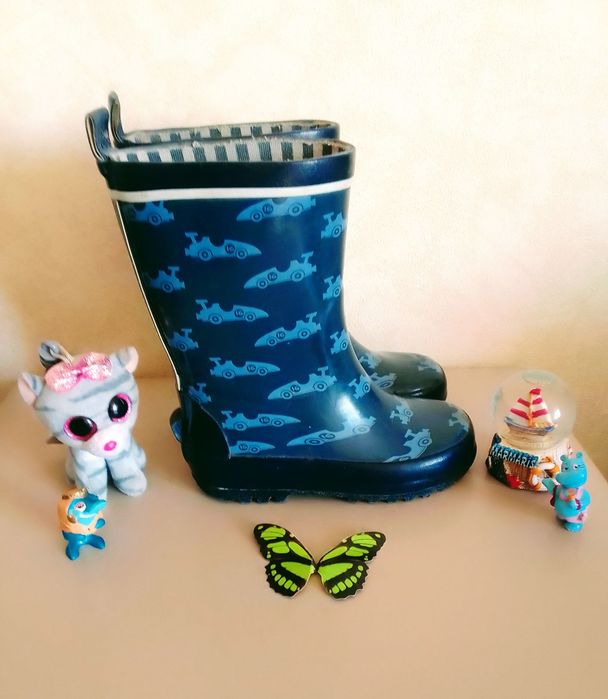 Теплые резиновые сапожки HAPPY KIDS. Made in Germany. Размер 25 -15 см