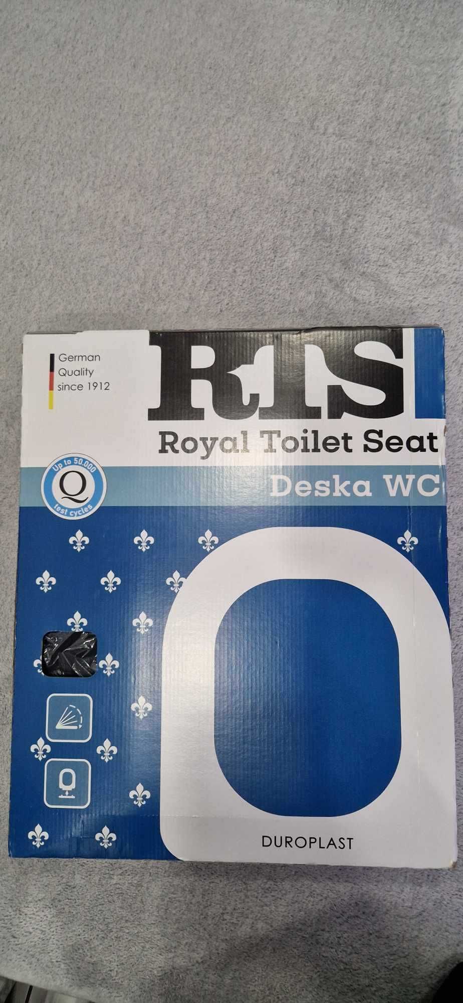 Deska sedesowa Royal Toilet Seat, florence short, czarna