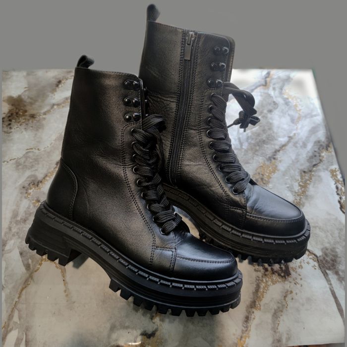 Зимові шкіряні ботинки (черевики)