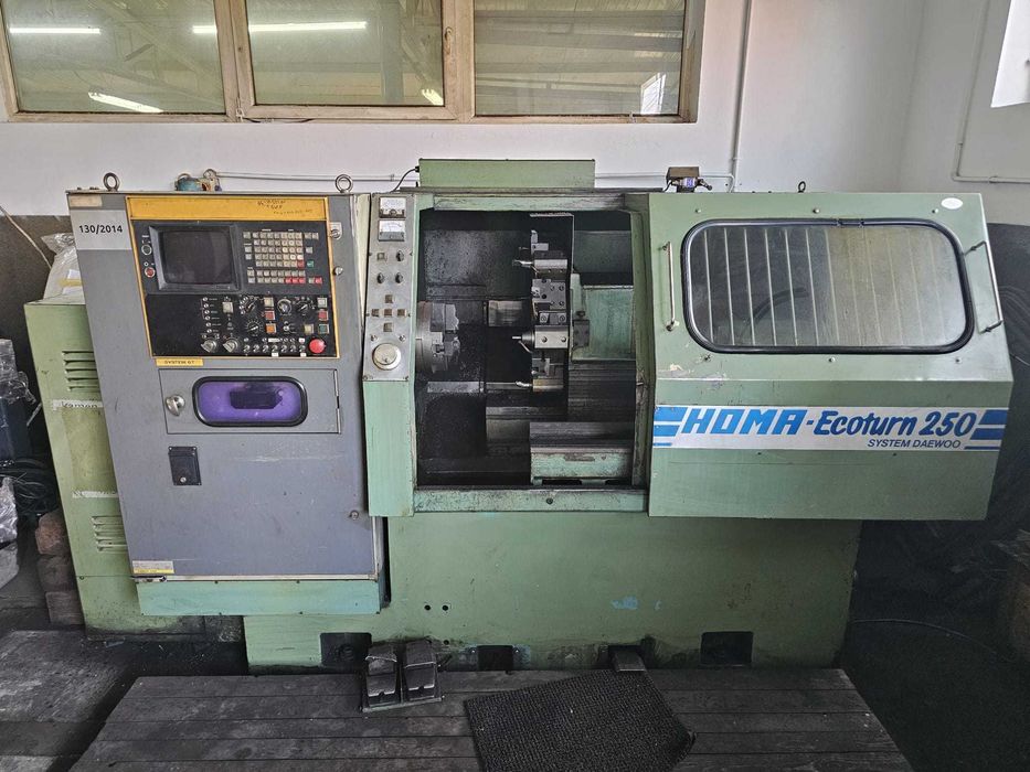 Tokarka CNC Homa Ecoturn 250 - Sterowanie Fanuc - System Daewoo