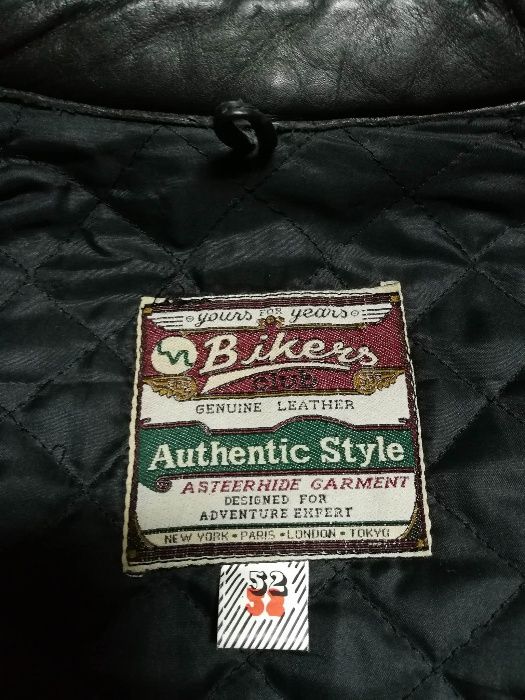 Casaco Puro Couro bikers