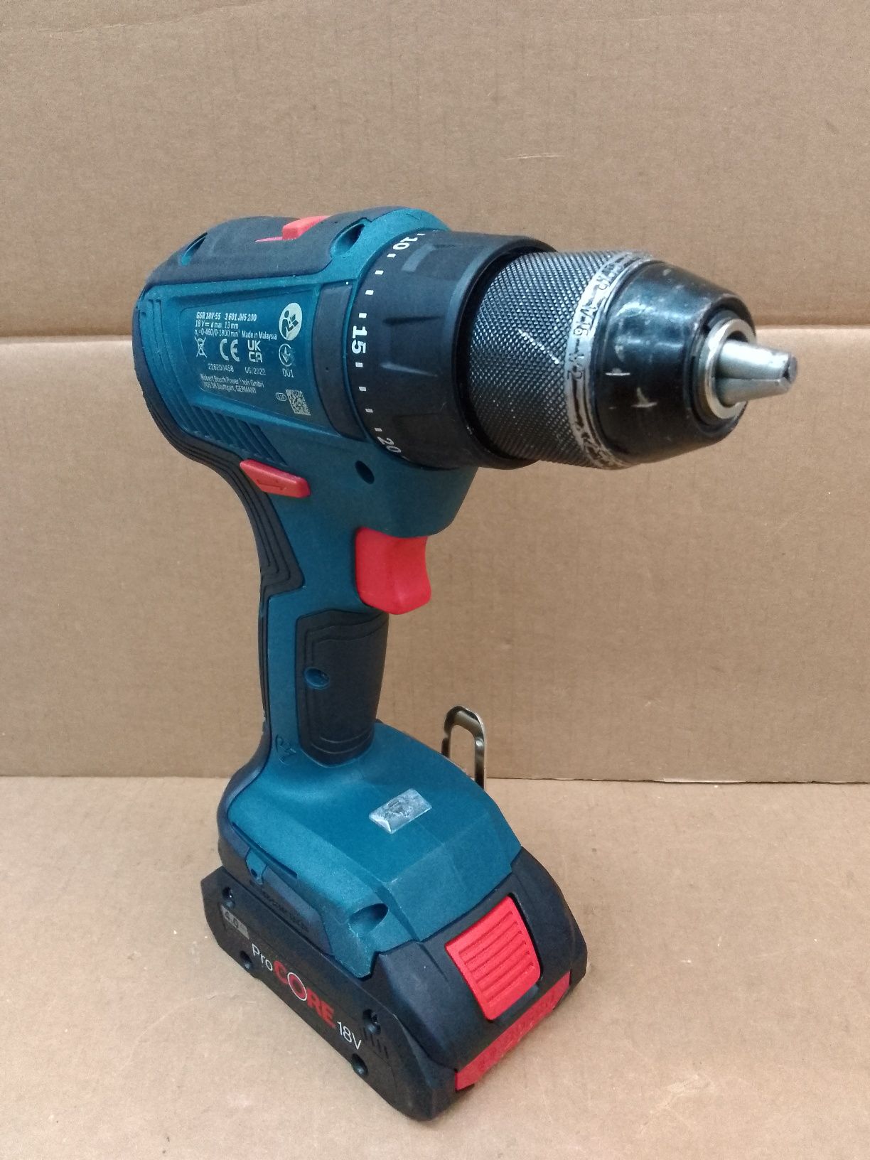Bosch GSR 18V-55 Wiertarko Wkrętarka Akumulat Brushless 4.0Ah 2022.6