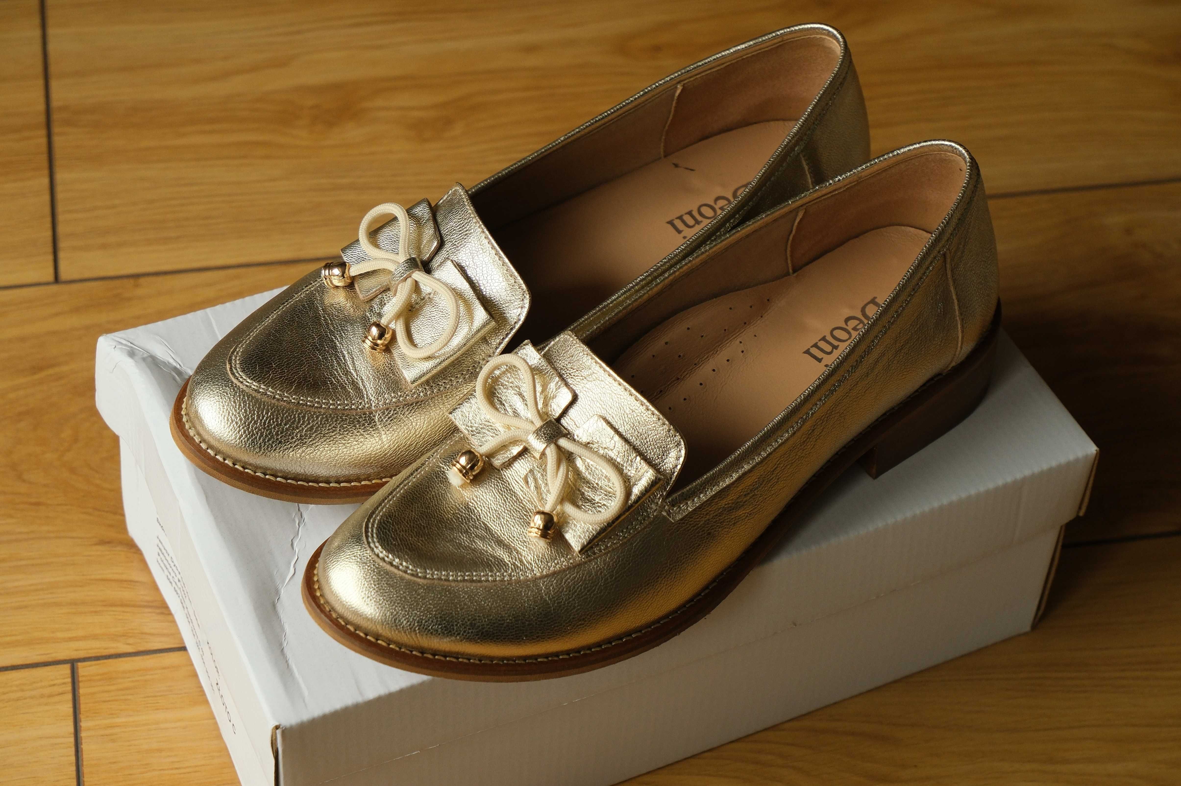 Buty mokasyny damskie firma Deoni 38 rozmiar