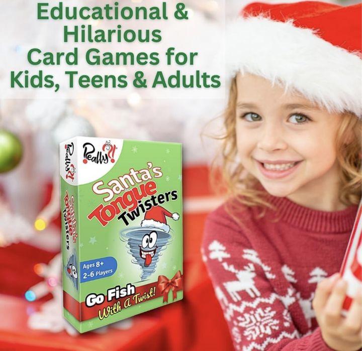 Gra karciana łamigówki świetego mikołaja w j Angielskim