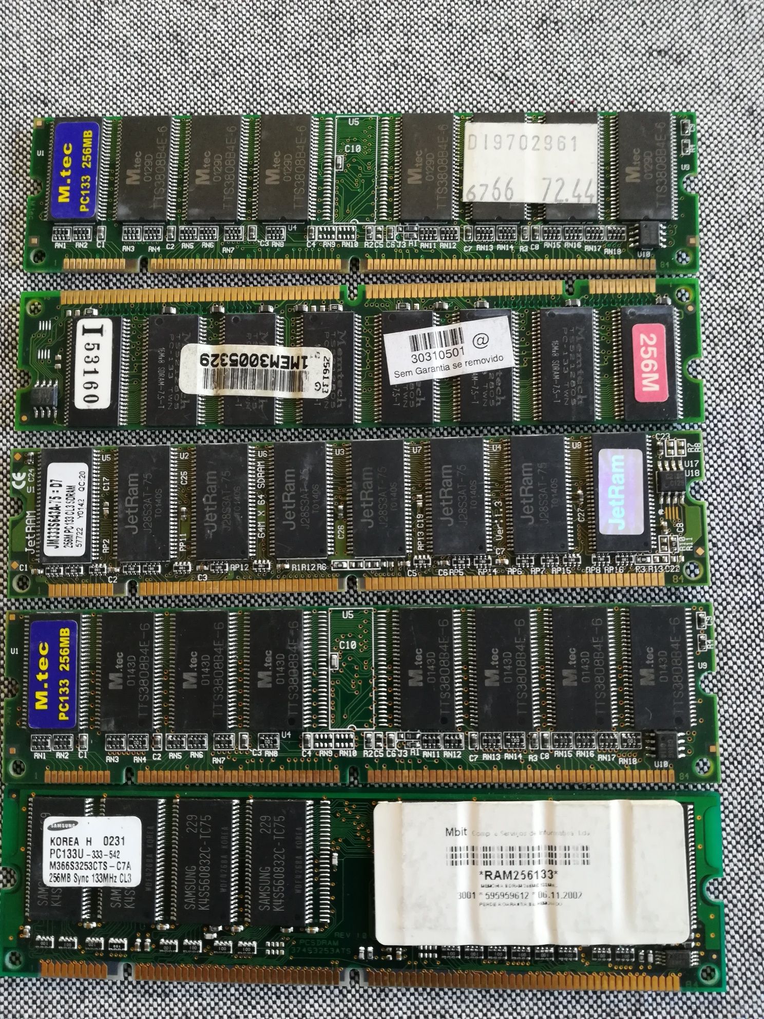 Memorias  RAM  PC