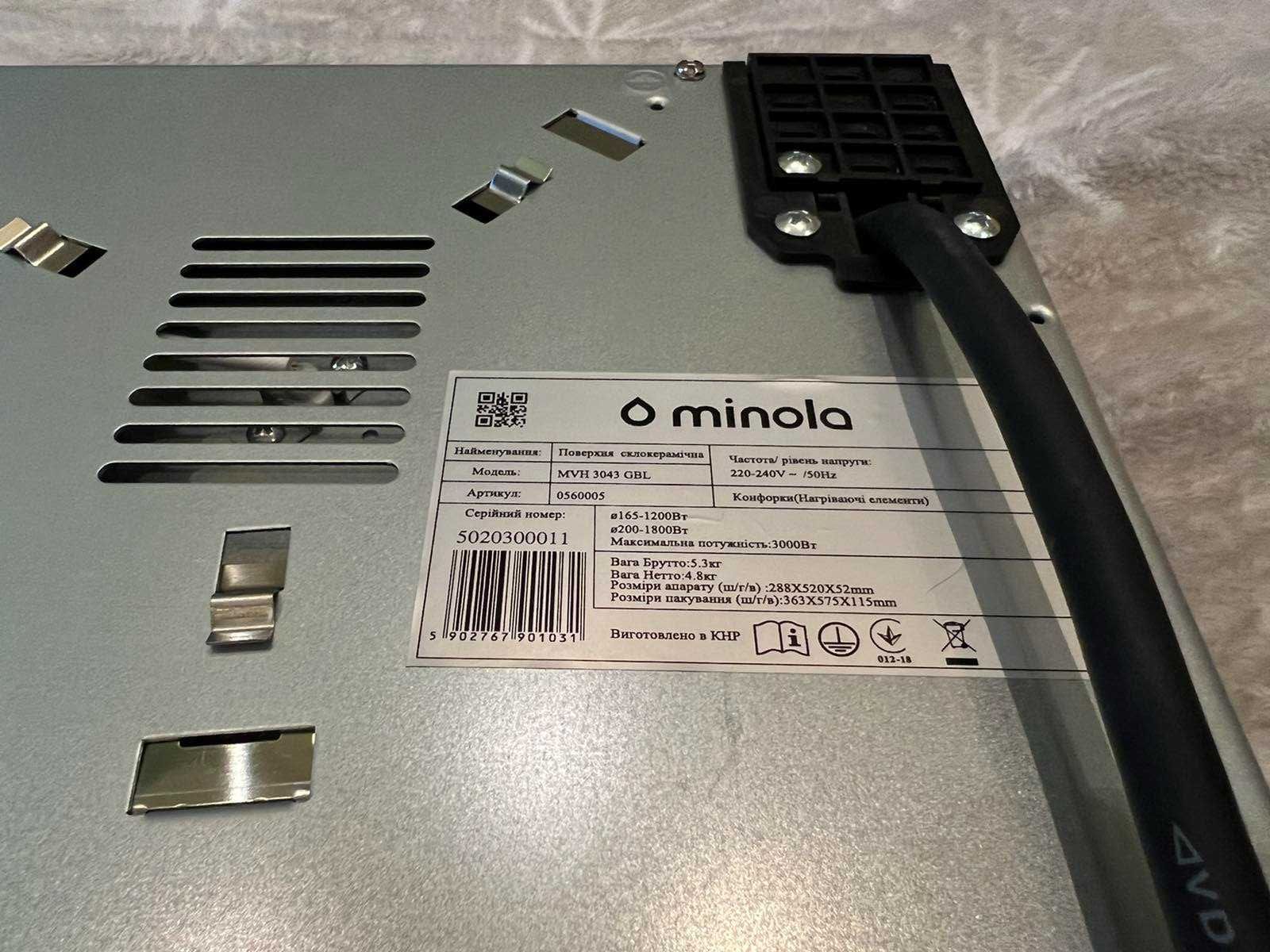 Варочная поверхность MINOLA MVH 3043 GBL