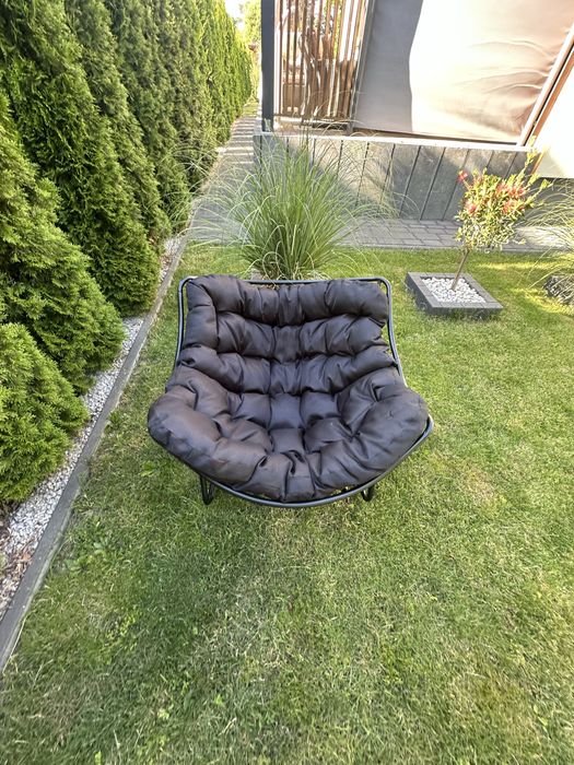 Nowy Fotel Bujany Meble Ogrodowe Krzesło Bujak Wygodna Poduszka Krzesł