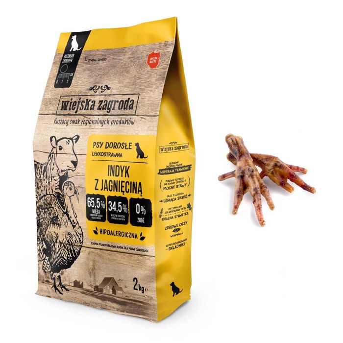 Wiejska Zagroda Adult Medium indyk z jagnięciną 2 kg