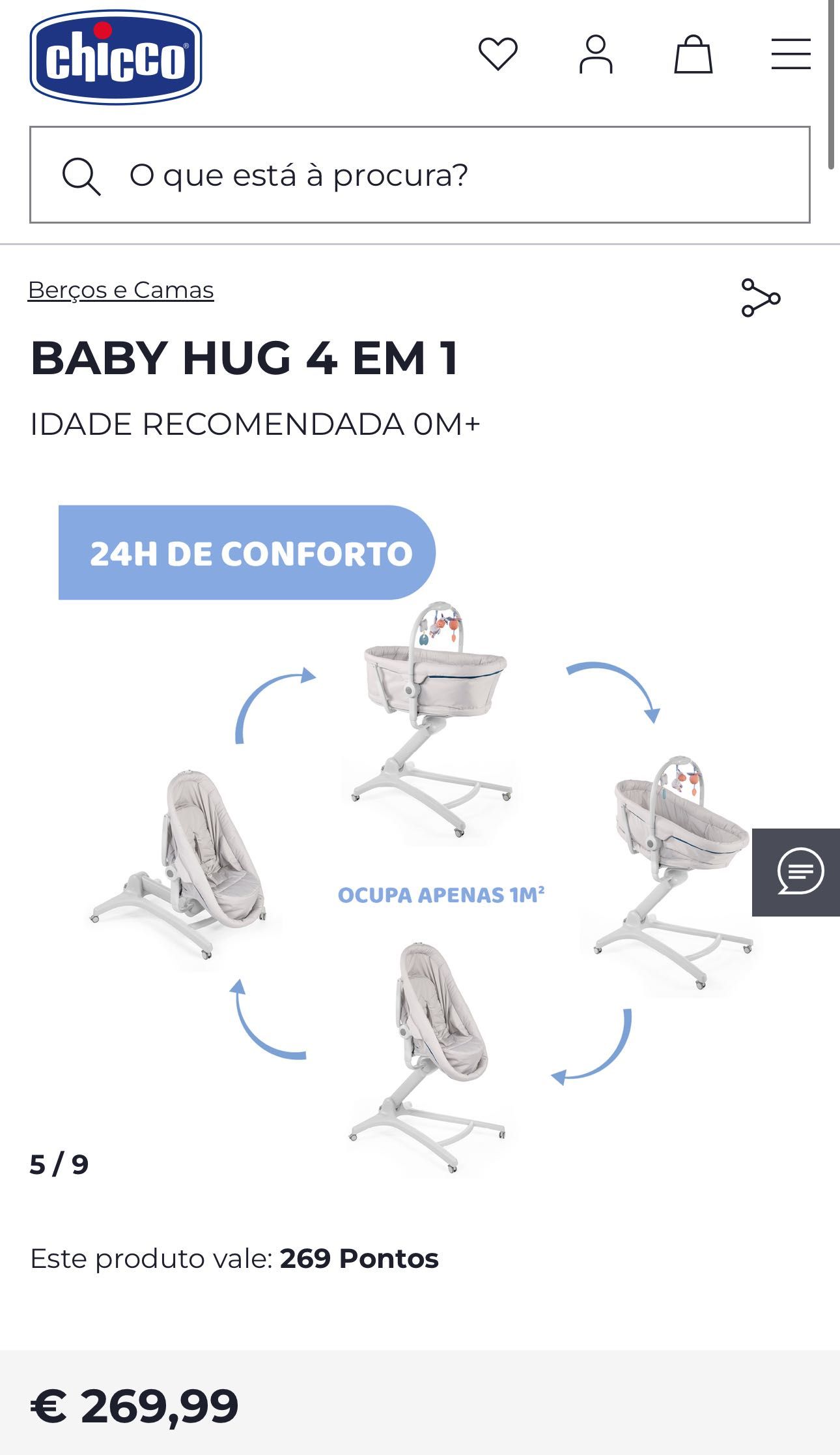 Baby hug 4 em 1 NOVO