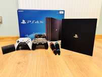 PS 4 PRO 4 pady, 6 gier, mikrofony 2szt