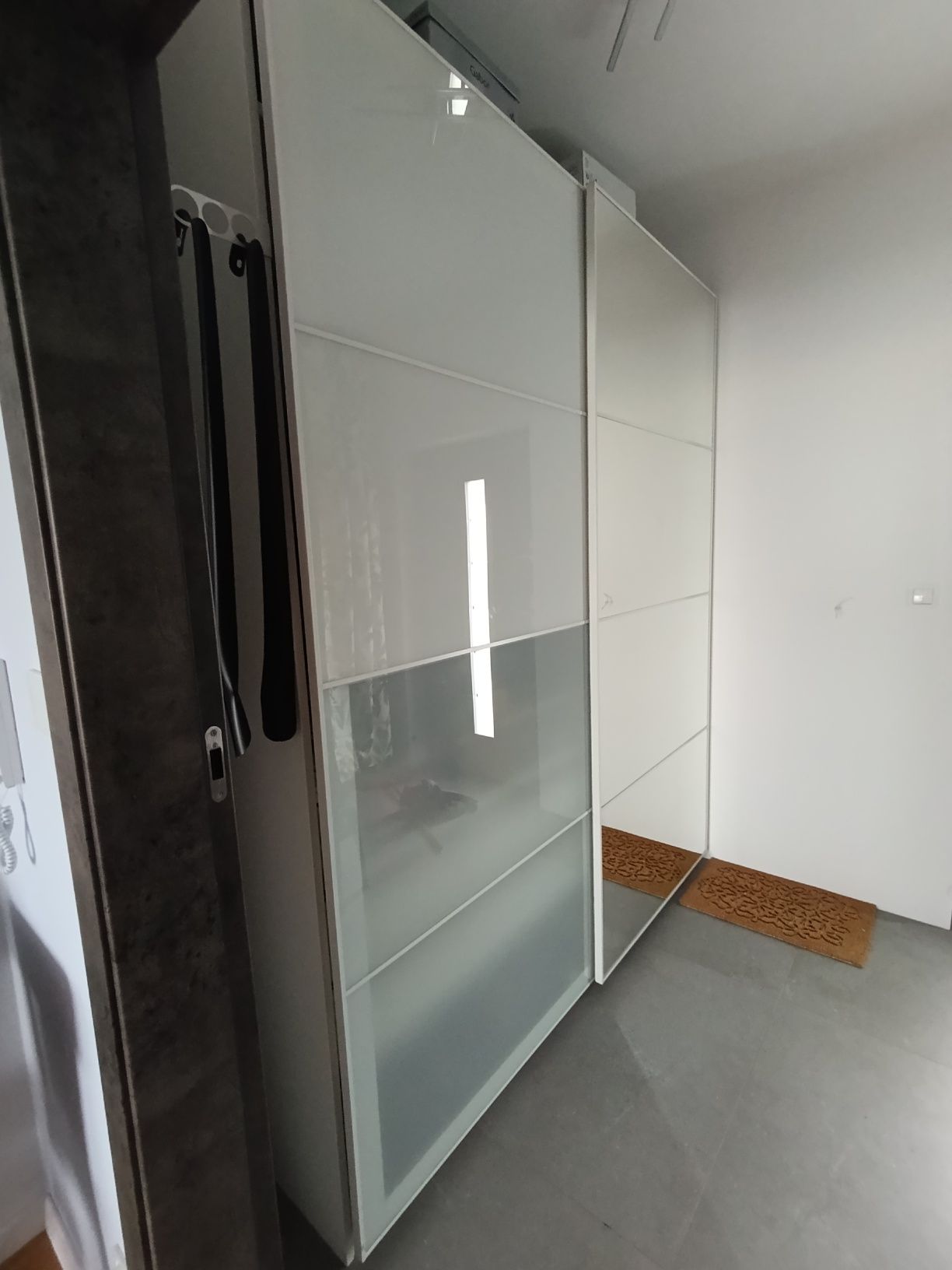 Drzwi przesuwne wraz z prowadnicą Ikea Auli 200x236