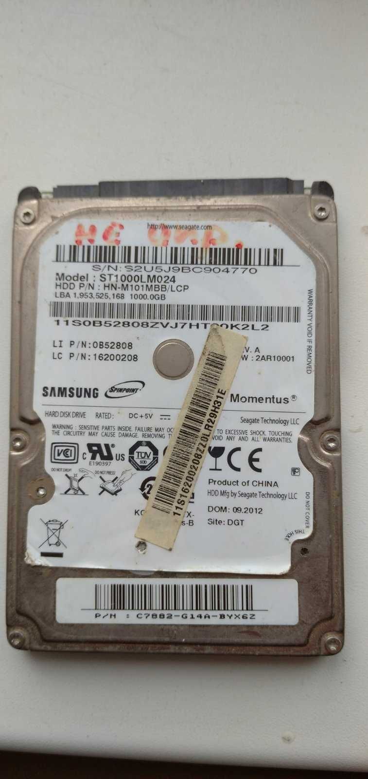 HDD Samsung 1TB ST1000LM024 не рабочий