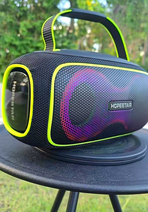Аккумуляторная колонка Hopestar Party Box60W с подсветкой и PowerBank.