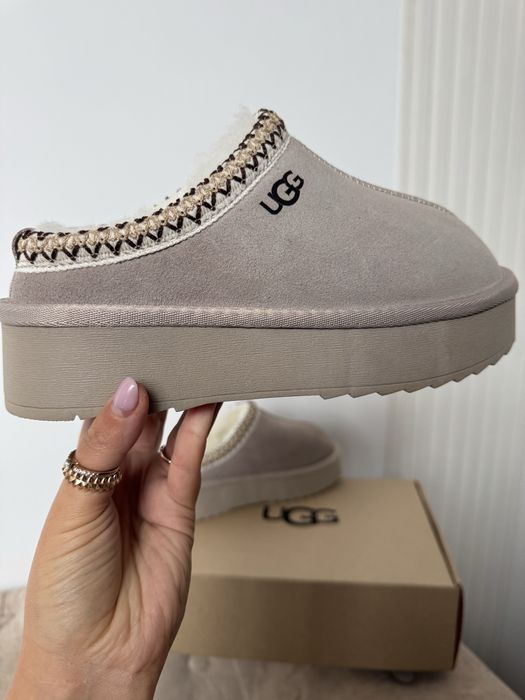 Ugg tazz бежеві, шоколад. Фото вживу, Натуральний замш, овчина, відео