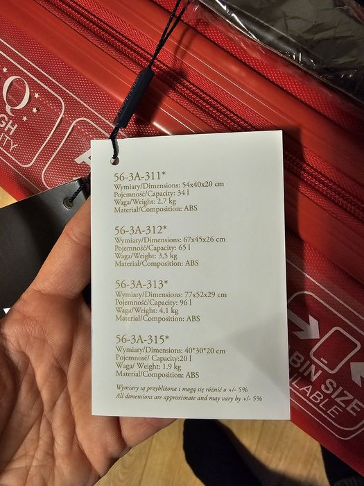 Nowy komplet 3 walizek Wittchen