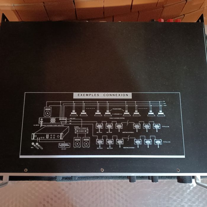Amplificador profissional SPIRIT MC-100 – 100W RMS / Public Address
