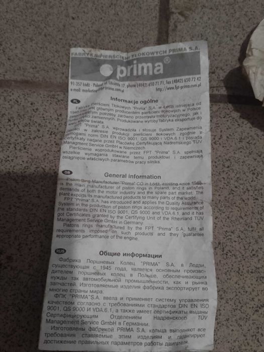 Sprzedam orginalne części do silnika Ursus C-330 i C-360