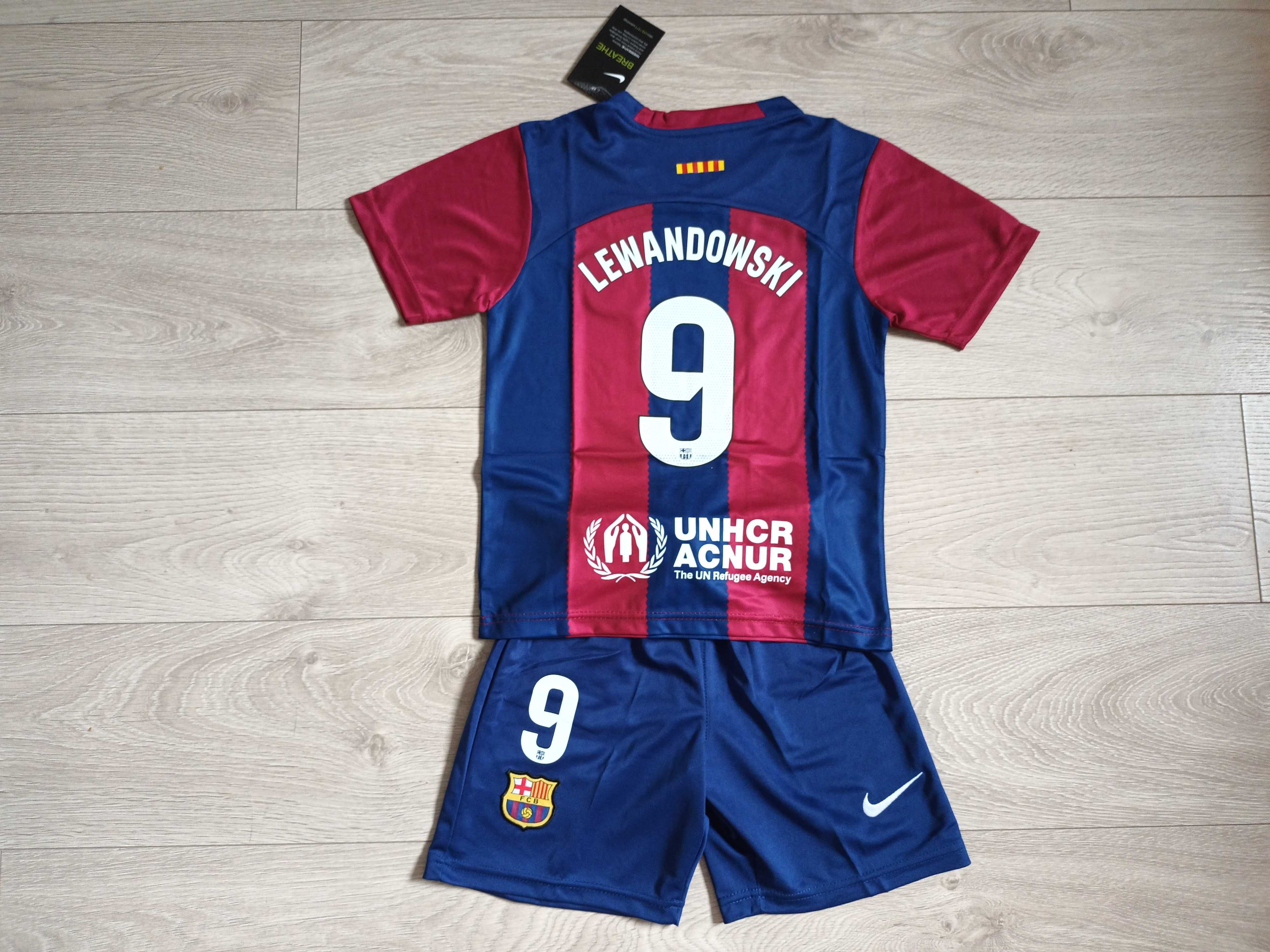 Nowy Komplet juniorski 2023/2024 FC BARCELONA LEWANDOWSKI 9 23/24