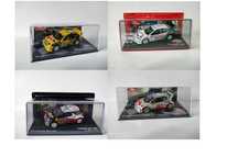 4 Szt. Modeli Rajdowych Peugeot Seat Ford Citroen Rally Cars 1:43