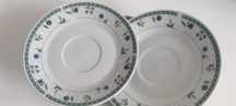 PRL- Spodki pod Filiżanki Porcelana chińska - kpl 5 szt