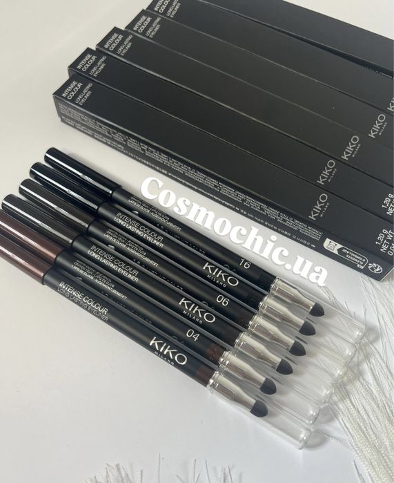 Олівець для очей intense colour long lasting eyeliner kiko milano