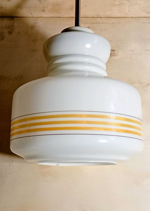 Lampa wisząca szkło PRL