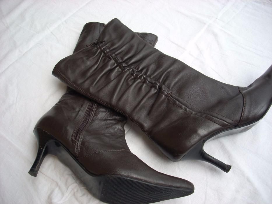 Skórzane Kozaki Eleganckie 38 skóra COQUETTE