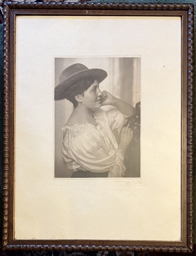 Akwaforta - portret - 1917r R. Gerling 47x36