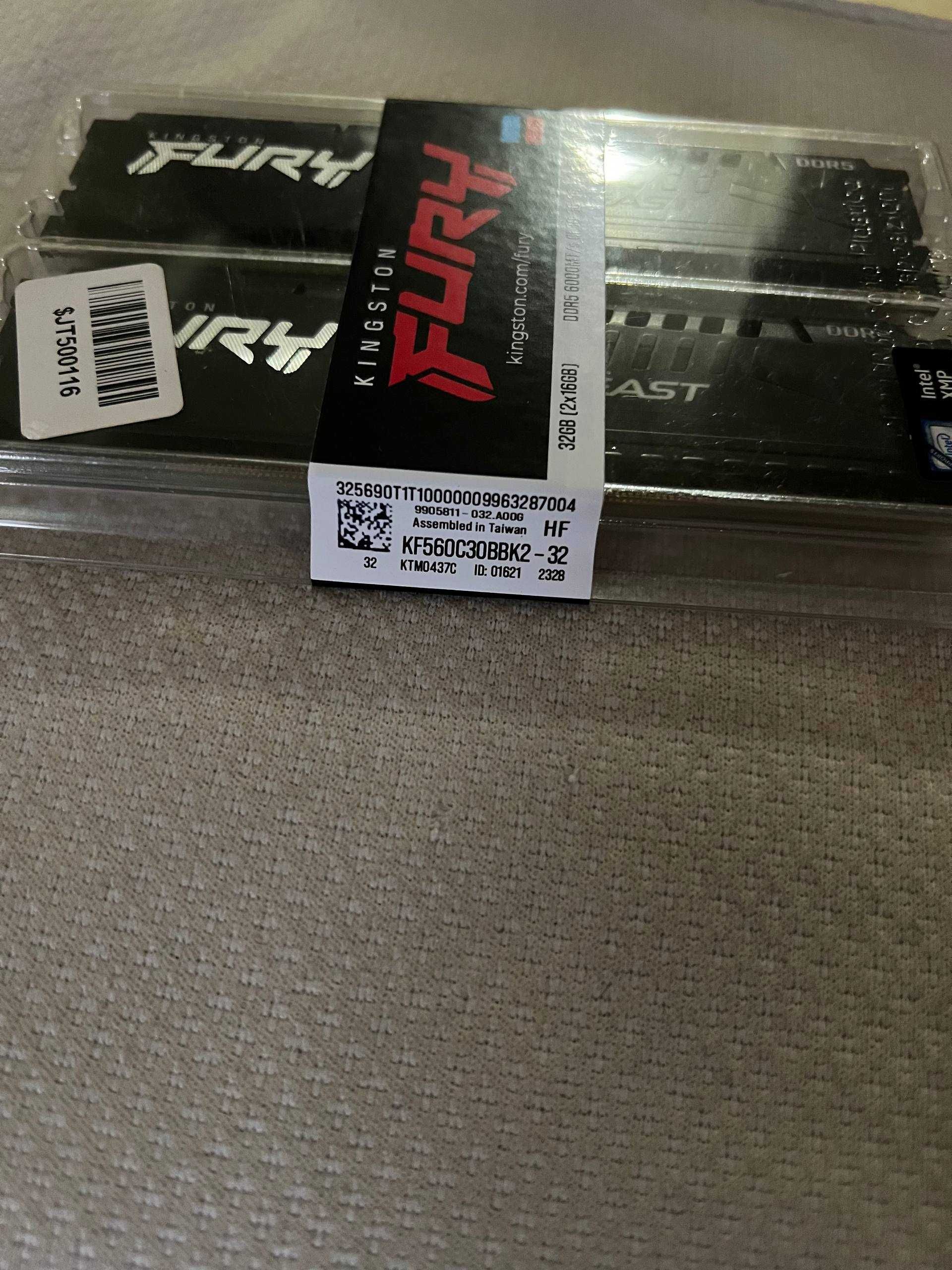 Kingston Fury Beast DDR5 32GB (2×16GB) 6000MHz CL30 XMP