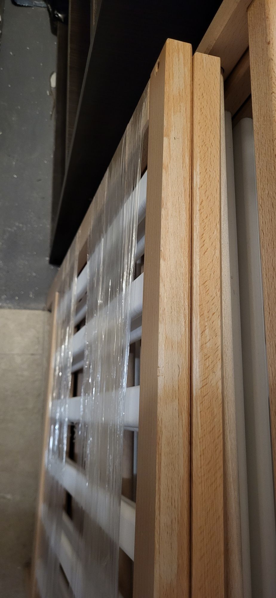 Łóżeczko 120x60 drewniane+przewijak+falbanka IKEA