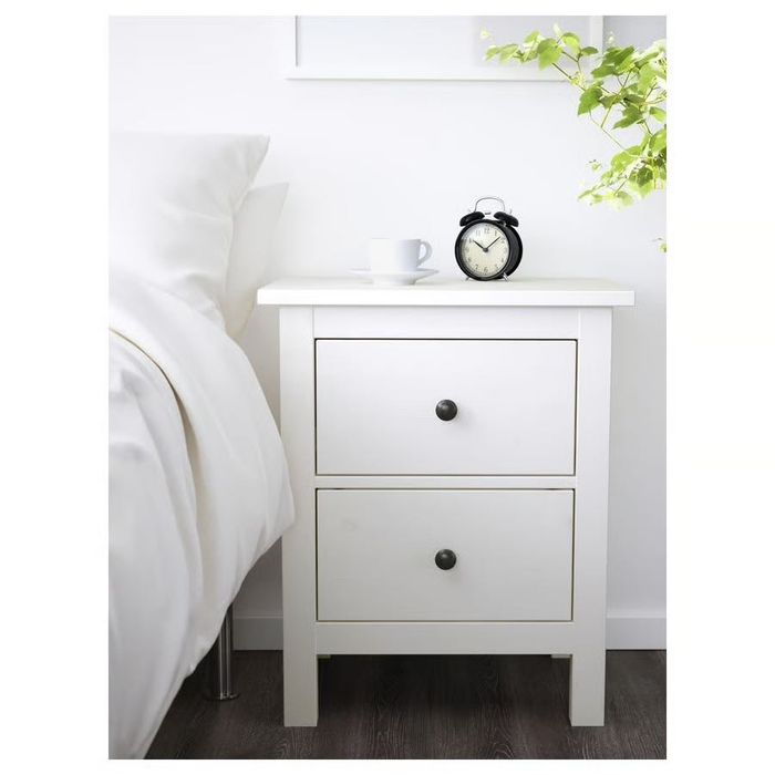 Rama łóżka Hemnes 160x200 + szafki nocne Hemnes