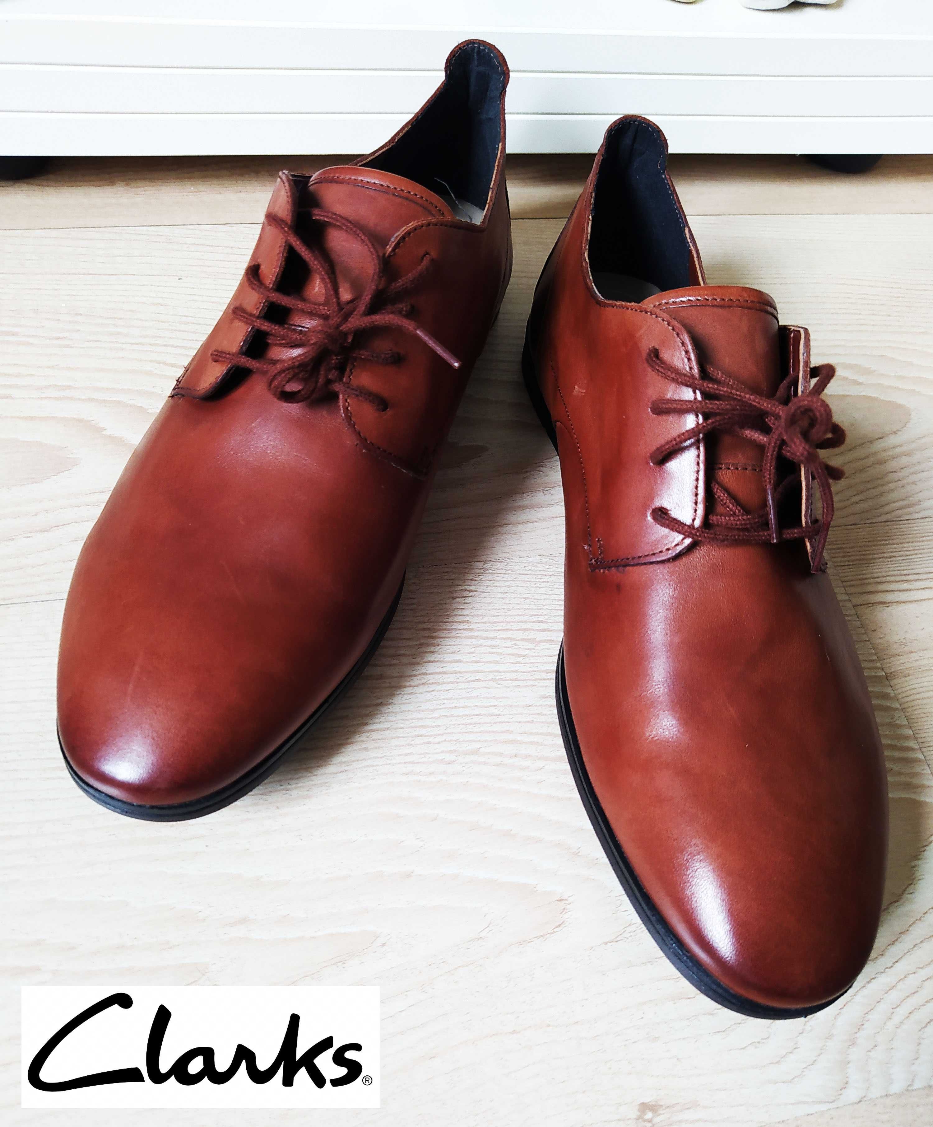 Туфли Clarks. Оригинал. Англия. Новые. Натуральная кожа. Ботинки. 42,5