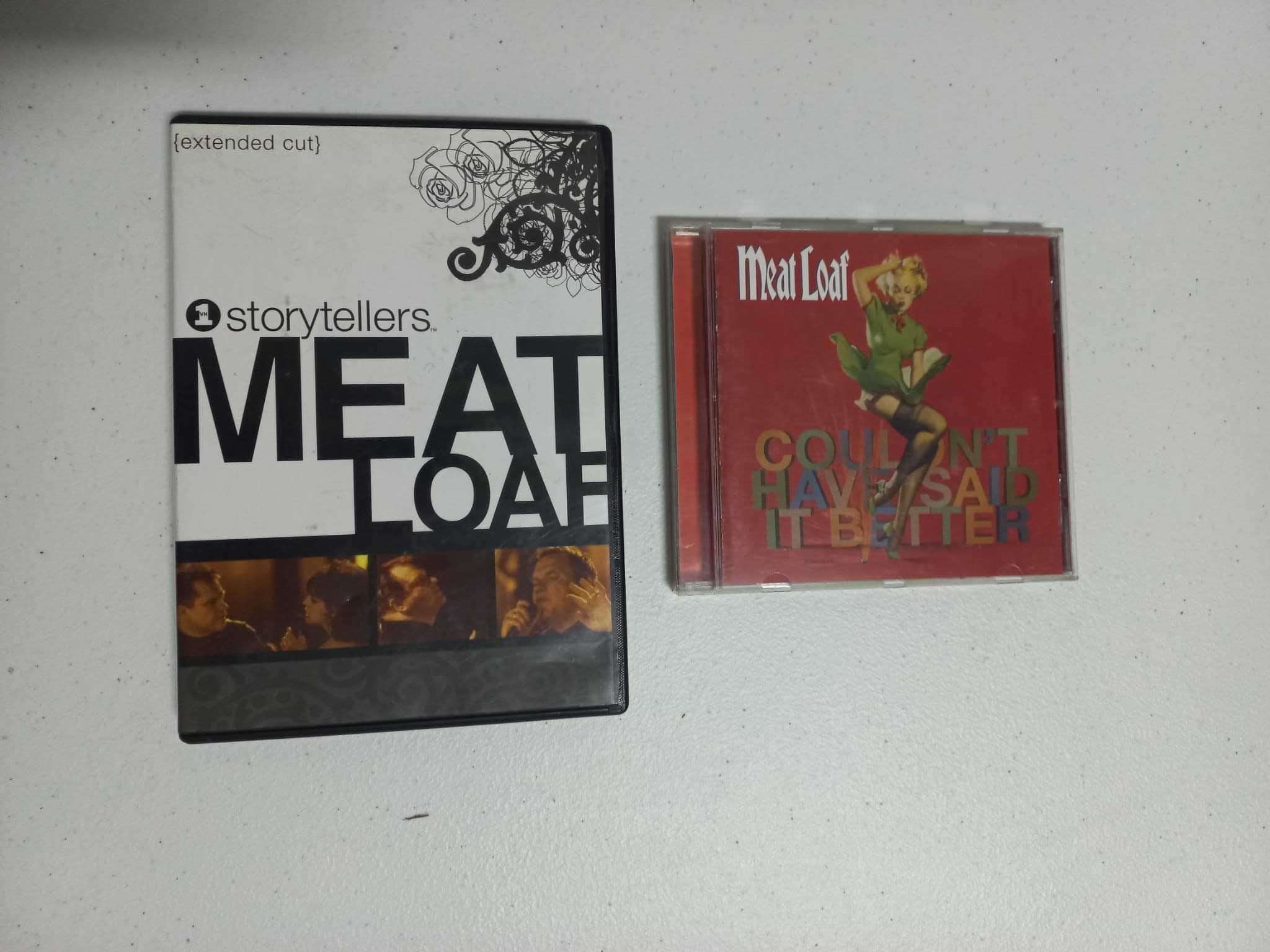 DVD e CD Meat Loaf - bom estado.