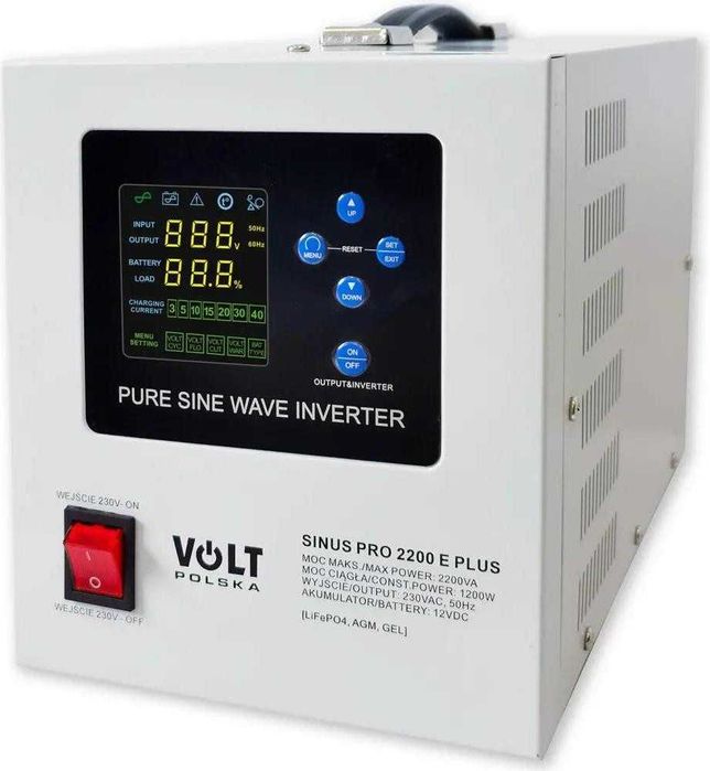 Гибридный ИБП/инвертор Volt Polska SINUS PRO 2200 E PLUS (3SPM22012M)