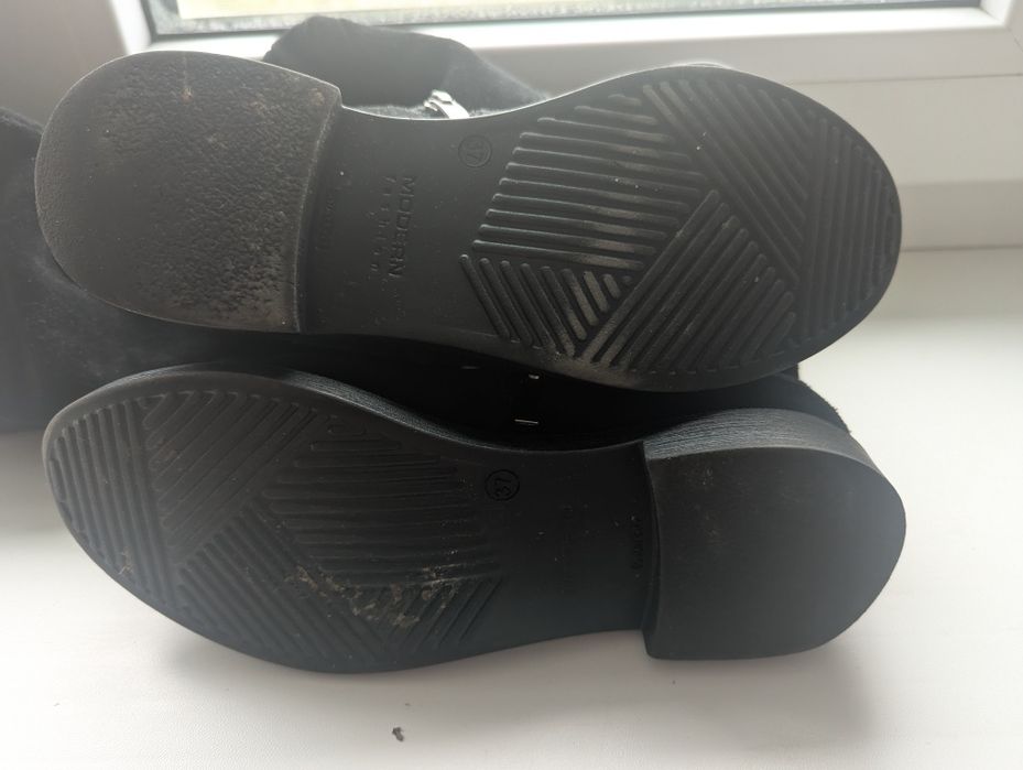 Ботфорди замша чорні