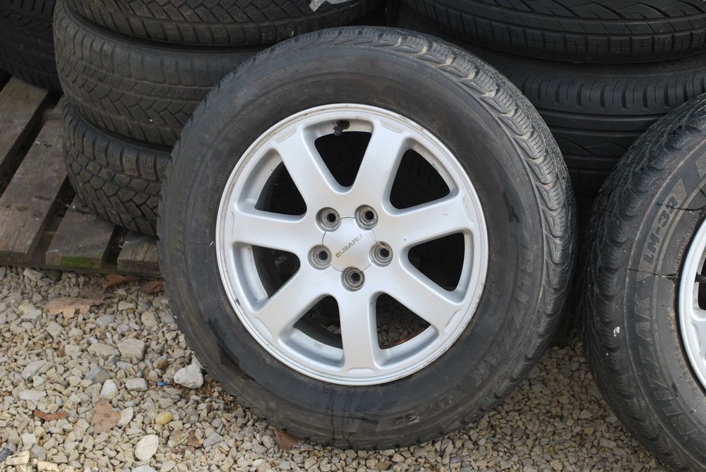 Koła 195/65 R15 5x100 Oryginalne alufelgi +opony zimowe Subaru Impreza