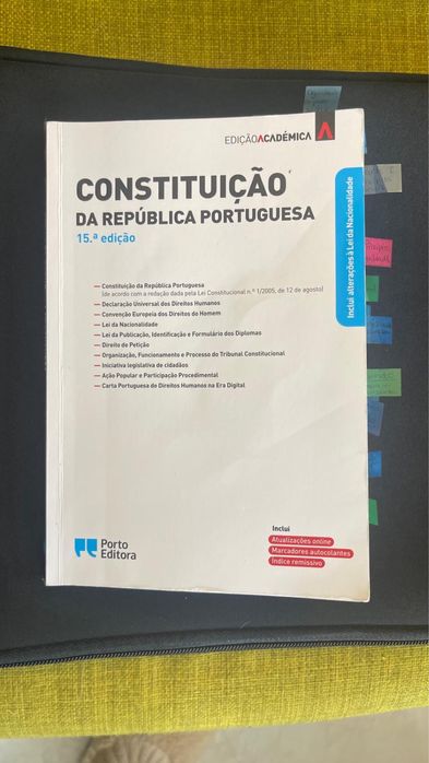 Vendo liivro constituicao da republica portuguesa