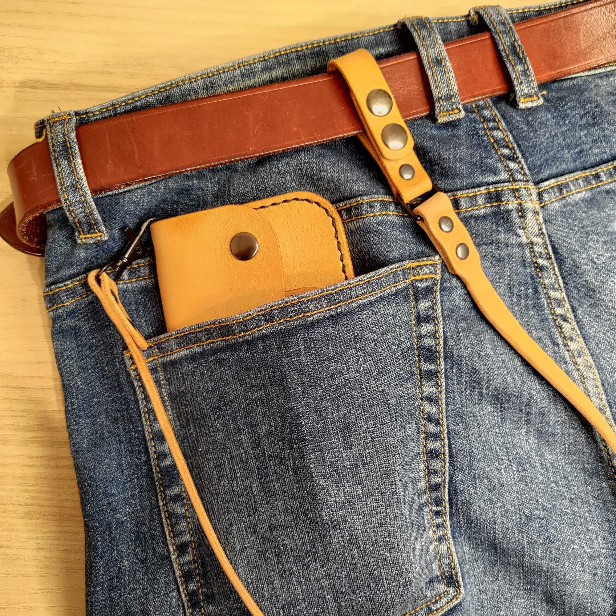 Borubar Skóroszyj - EDC - Biker/Trucker Wallet / portfel WYPRZEDAŻ