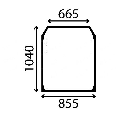 szyba przednia JCB 526-56 Plus, 531-70 Sway , 531-70 T, 532H ACX576i
