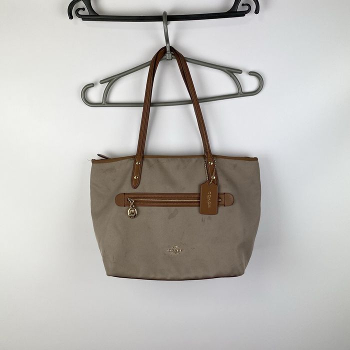 Сумка тоут Coach F37237 Sawyer Tote оригінал коричнева з короткими руч