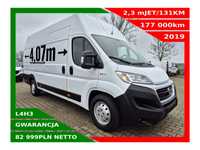 Fiat Ducato L4H3 *82999zł NETTO* 2,3 MultiJET/131KM  Klimatyzacja, Tempomat, Airbag kierowcy, Kamera cofania