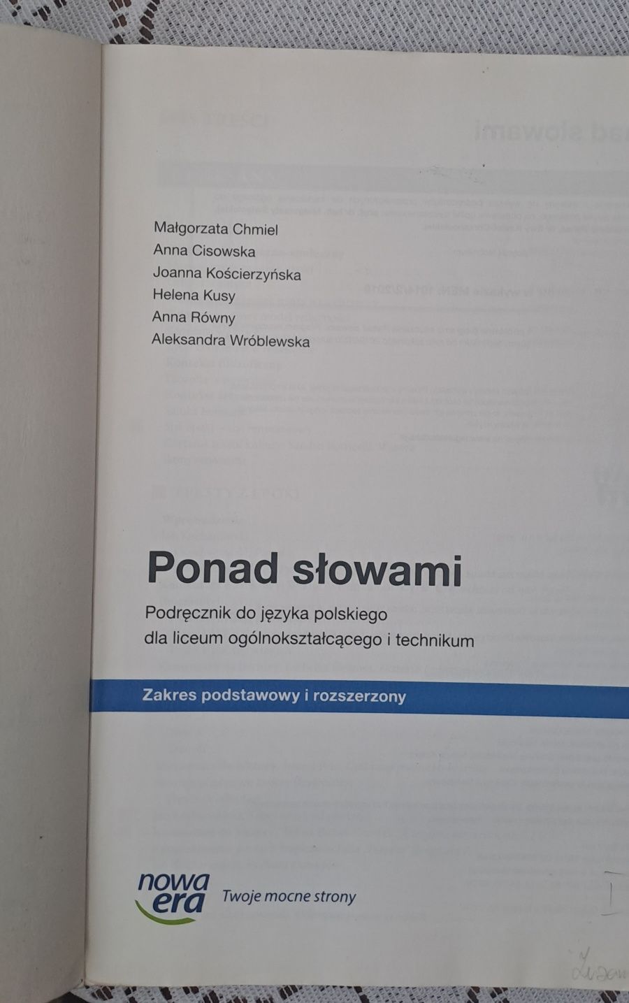 Książka Ponad Słowami