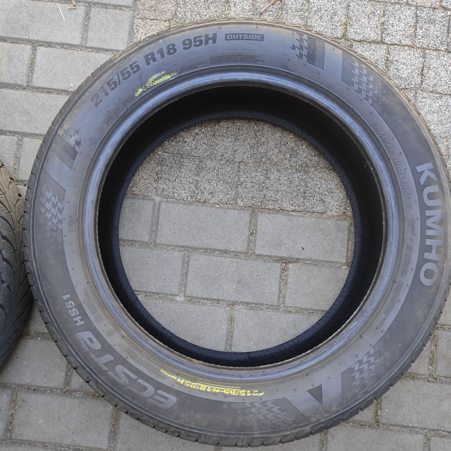 1x Kumho Ecsta HS31 215/55R18 95H 1 sztuka letnia