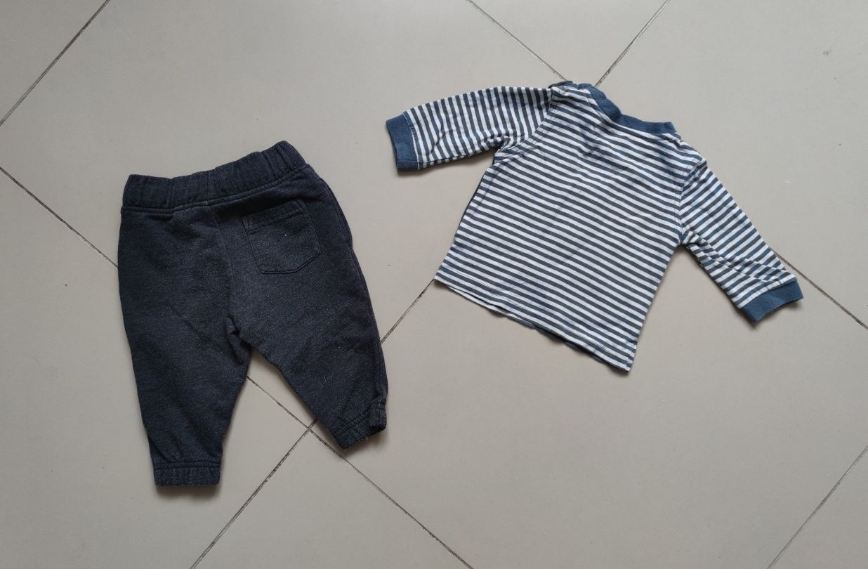 Komplet bluzka z kamizelką i spodnie dla chłopca  r. 62/68