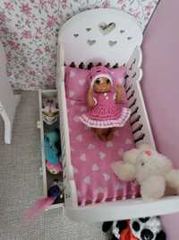 Różowa sukienka z czapeczką dla bobasków lalki Barbie