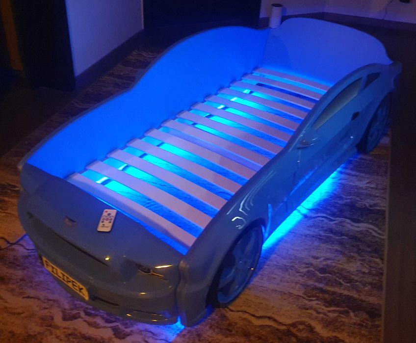 Łóżko samochód Ford Mustang Led pilot