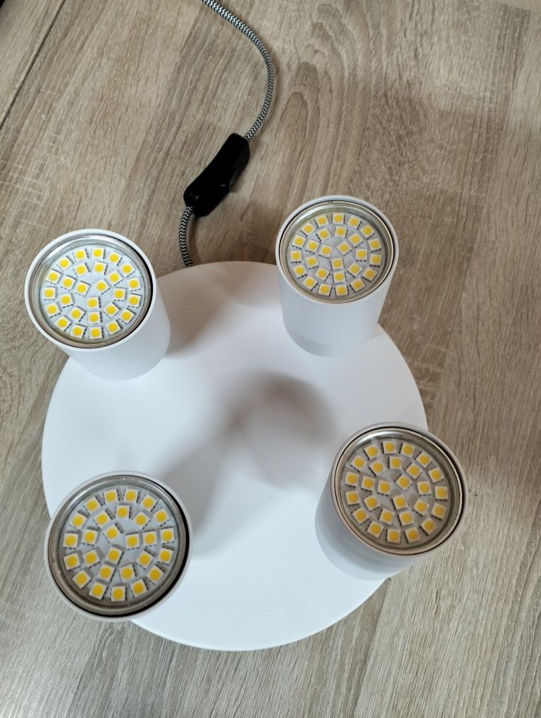 BOYIR Reflektor sufitowy LED, biały, 4-punktowy, GU10